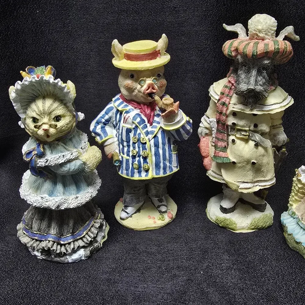 The Victorian Collection Easter Figurines Set of 8 Animal Characters VA01 - VA08